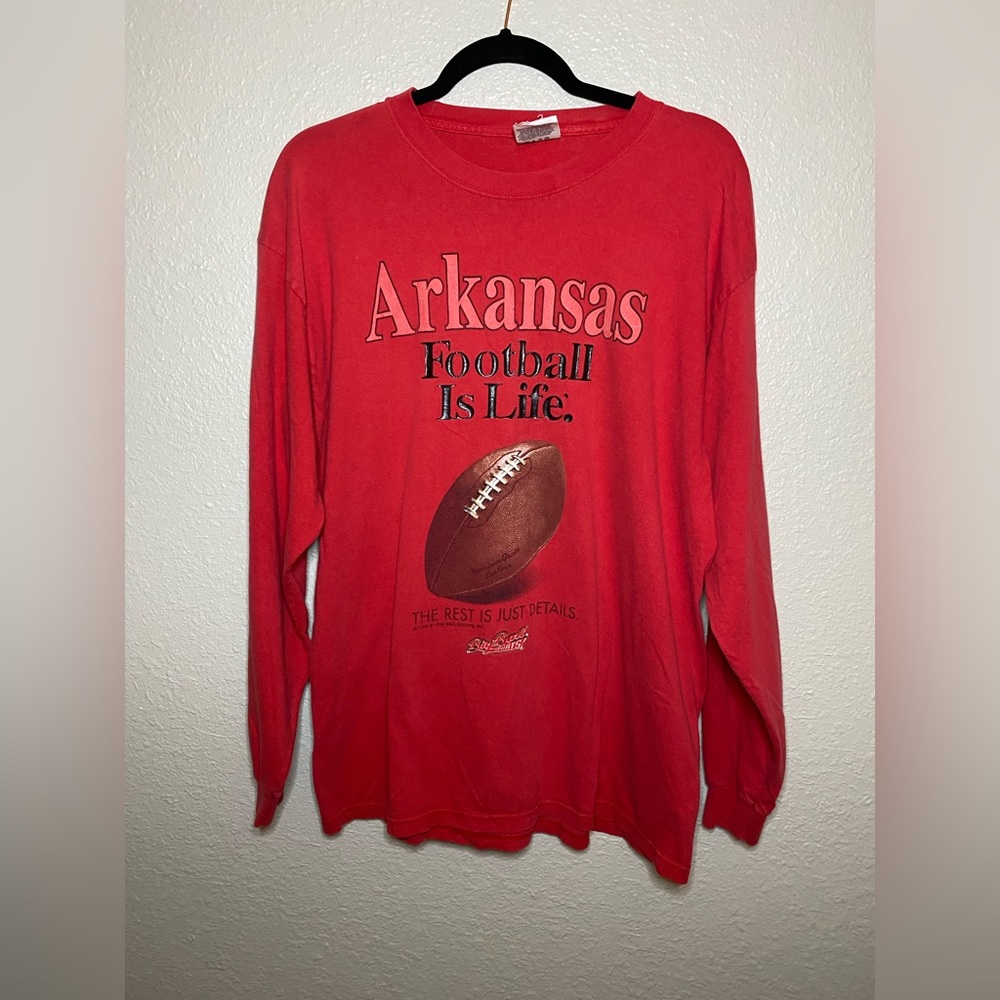 Vintage Arkansas Razorback Football Long Sleeve